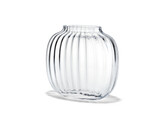 Primula oval vase clear H12 5