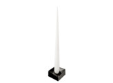 Reflect L black chrome candle holder