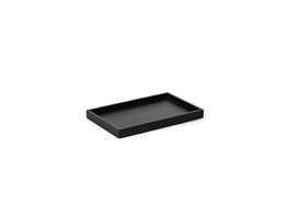 Low tray rect. S black