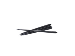 Taper candle black 6 stuks