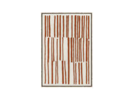 BERGAMO - canvas met kader - linnen / mdf - L 63 x W 4 3 x H 93 - terracotta