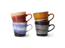 70s ceramics americano mugs friction set of 4