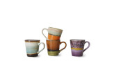 70s ceramics espresso mugs retro set of 4