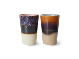 70s ceramics tea mugs dusk set of 2