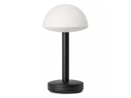 Bug table light black frosted