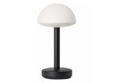 Bug table light black frosted