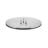 Candle plate S mat zilver