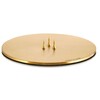 Candle plate L mat goud