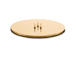 Candle plate L goud glanzend