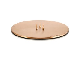 Candle plate L mat rose gold