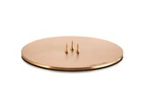 Candle plate L mat rose gold