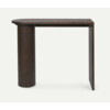 Pylo console table dark stained oak