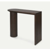 Pylo console table dark stained oak