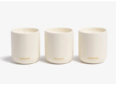 Mini candle set of 3 travel from home