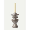 Yara candle holder L brown spot