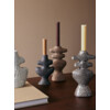 Yara candle holder L brown spot