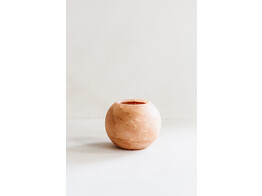 Theelicht M bol albast terracotta 10cm