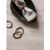 Flow napkin rings set of 4 brass