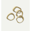 Flow napkin rings set of 4 brass