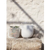 Ceramic basket L off-white