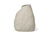 Vulca vase M off-white stone