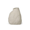 Vulca vase M off-white stone