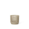 Ceramic basket S cashmere