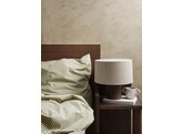 Post table lamp base solid with eclipse lampshade short sand