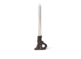 Dito candle holder single dark brown