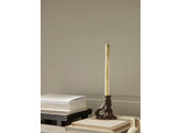 Dito candle holder single dark brown