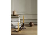 Dito candle holder single dark brown