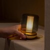 Firefly table light gold smoked