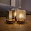 Firefly table light gold smoked