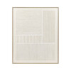 BLANCHE - canvas met kader - grenen hout - L 80 x W 5 x H 100 cm - wit