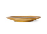 70s ceramics dinner plate coconut per stuk