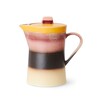 70s ceramics tea pot sunset