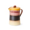 70s ceramics tea pot sunset