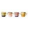 70s ceramics americano mugs radiant set of 4