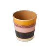 70s ceramics coffee mug sunset