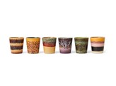 70s ceramics coffee mugs valley set of 6