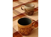 70s ceramics cafe mug shell