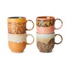 70s ceramics cafe mugs cape set of 4