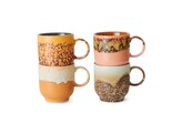 70s ceramics cafe mugs cape set of 4