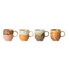 70s ceramics cafe mugs cape set of 4