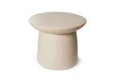 Earthenware side table L cream