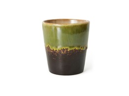 70s ceramics coffee mug algae