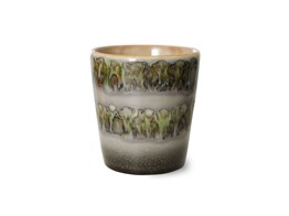 70s ceramics coffee mug fern