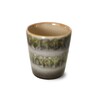 70s ceramics coffee mug fern