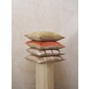 Senti stripe Cushion linen brown