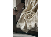 Weaver throw off white
